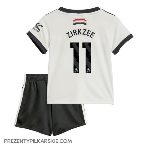 Stroje piłkarskie Manchester United Joshua Zirkzee #11 Koszulka Trzeciej dla dzieci 2024-25 Krótki Rękaw (+ szorty)